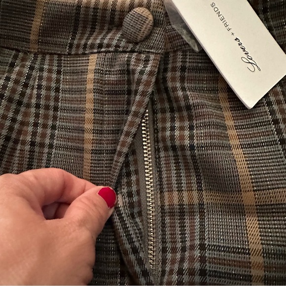 Lovers + Friends Brown Plaid Mini Skirt Size Small - Picture 4 of 11